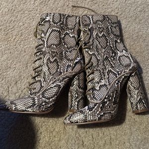 Snakeskin boots